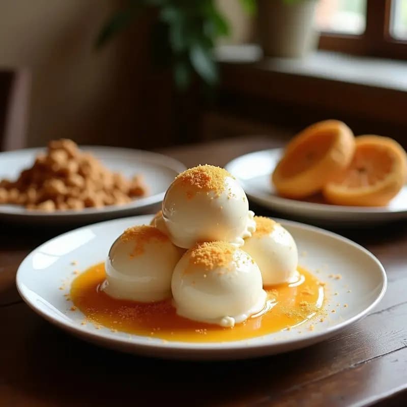 Helado de Café y dátiles con virutas de almendra: Postre Sin Lácteos en Thermomix