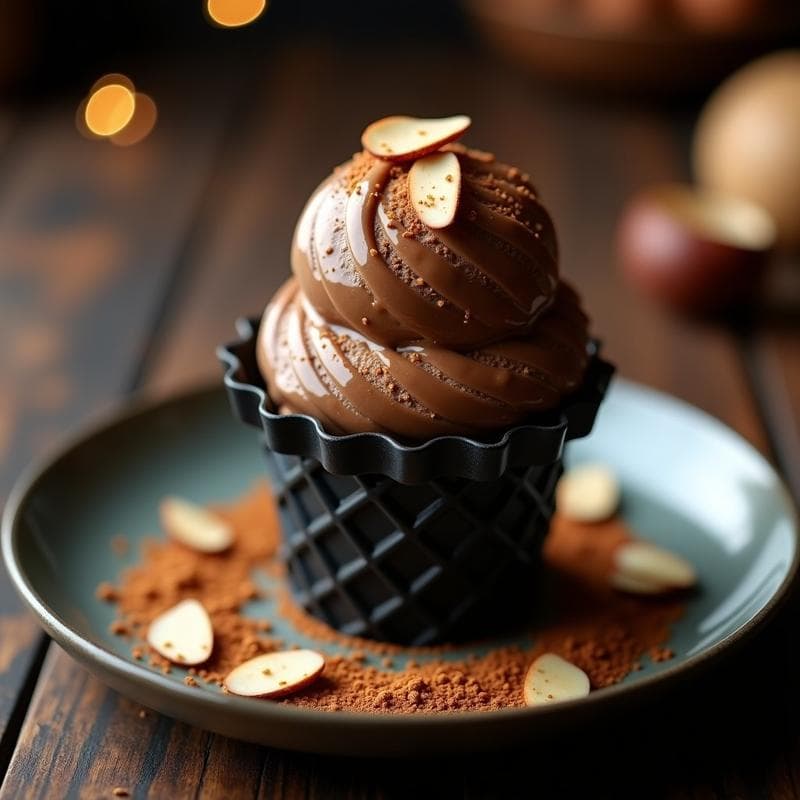 Helado de Café y Dátiles: Postre Keto Sin Lácteos con Textura Cremosa