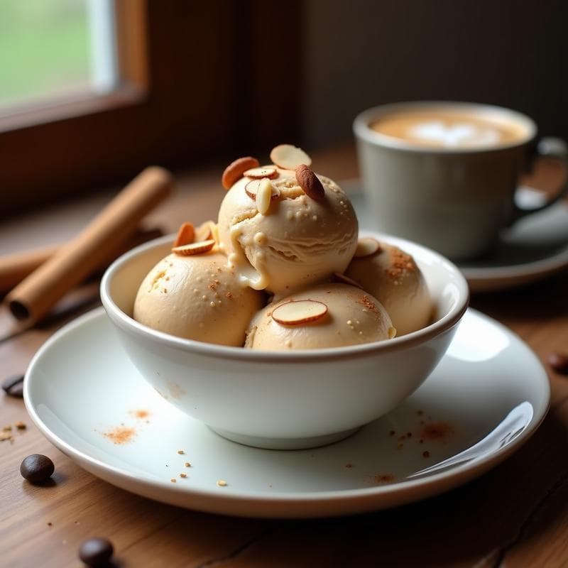 Helado de Café y Especias: Postre Sin Azúcar con Toque Árabe en 10 Minutos