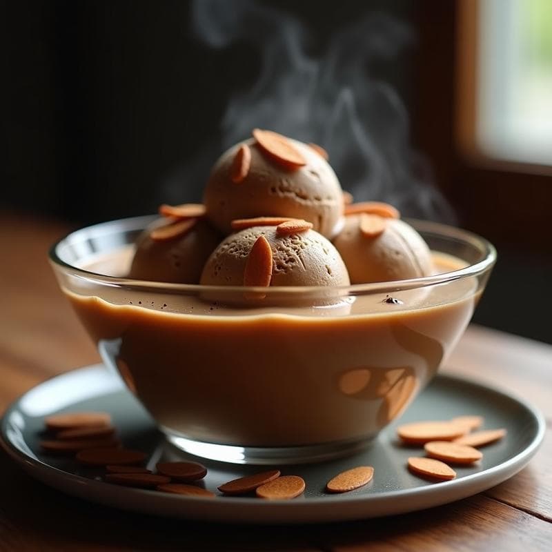 Helado de Café con Nitrógeno y Esencia de Vainilla: Postre Creativo Sin Azúcar en 5 Minutos