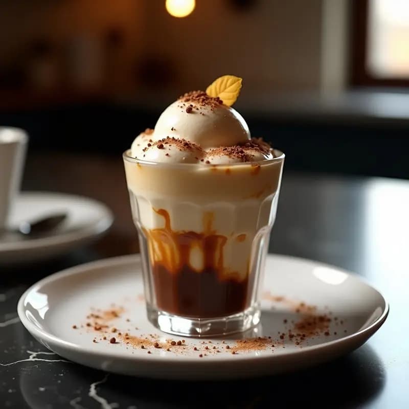 Helado de Café y Nitrógeno Líquido con Toque de Vainilla Bourbon: Postre Rápido en 2 Minutos