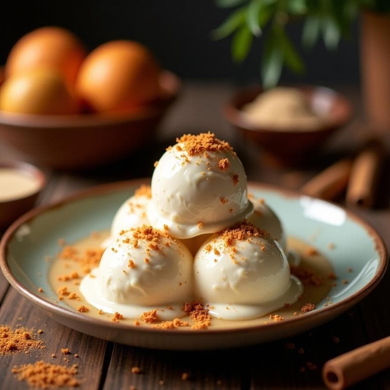 Helado de Té Chai con Helado de Coco: Postre Sin Azúcar con Especias Indianas