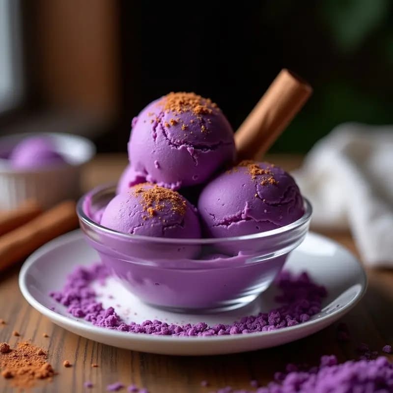 Helado de Charola de Maíz Morado: Postre Peruano Tradicional Sin Lácteos