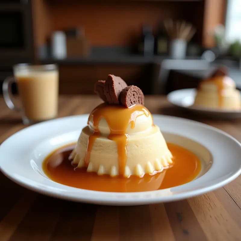 Helado de Churro Frito con Caramelo Líquido y Virutas de Chocolate: Postre que Cruje