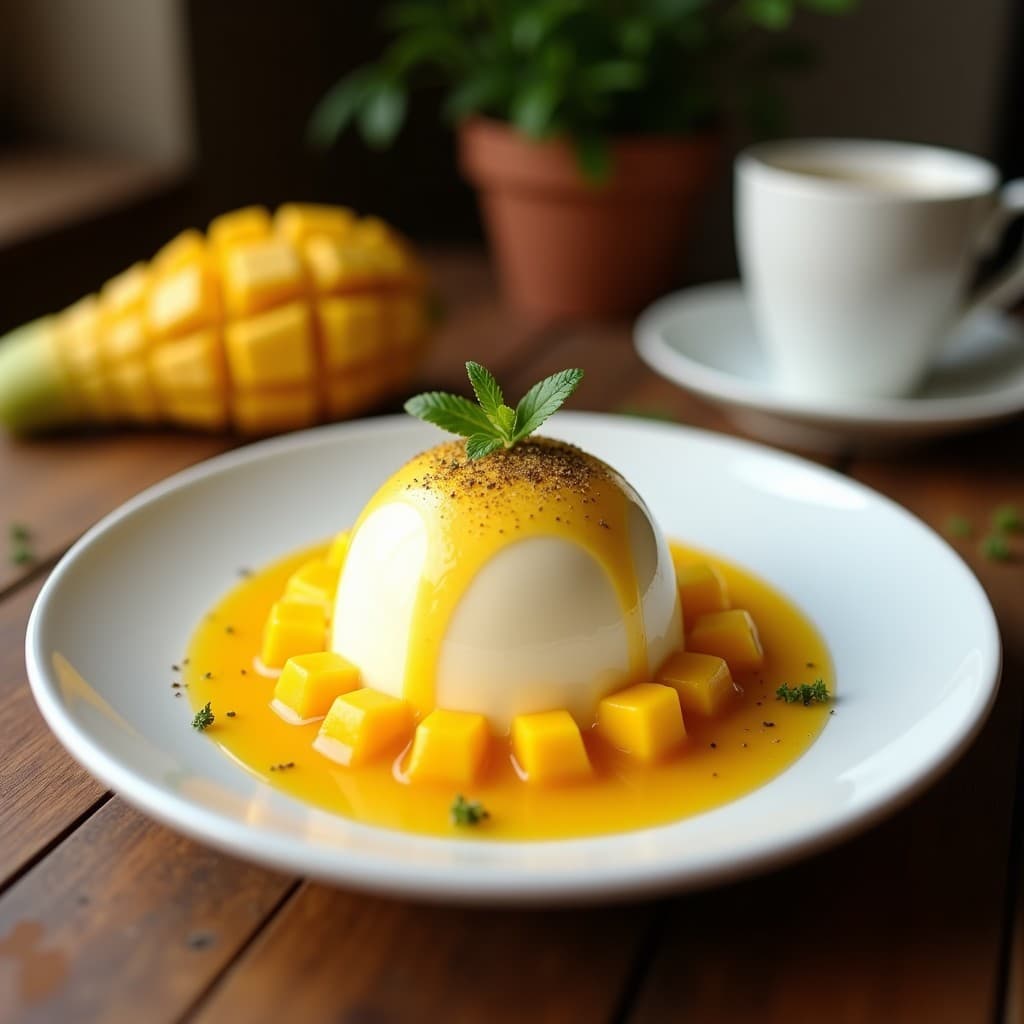 Helado de circumstances Romo y Mango con Crujiente de Pistacho: Postre Indio Keto en 5 Ingredientes