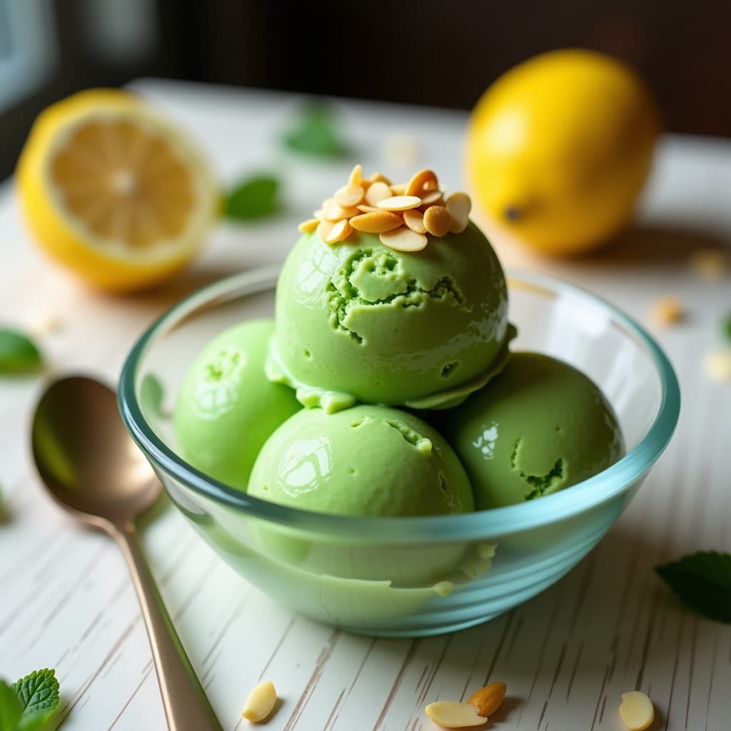 Helado de Algas Espirulina y Limón Yuzu: Postre Detox Sin Azúcar en Thermomix