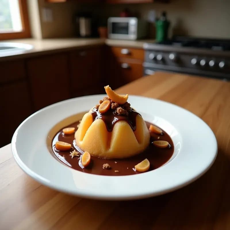 Helado Fried Ice Cream con Cereales Crujientes y Sirope de Chocolate: Postre Mexicano Innovador