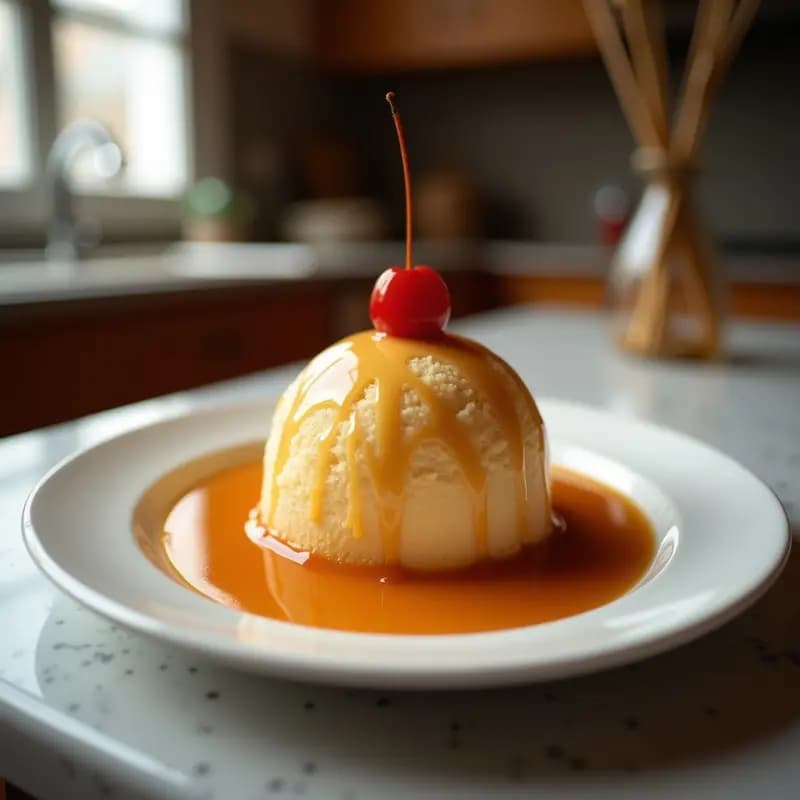 Helado Frito con Leche Condensada y Sirope de Caramelo: Postre que Desafía las Leyes