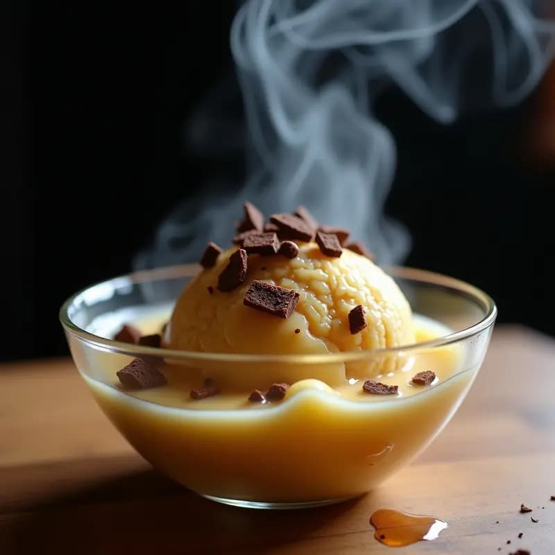 Helado de Humo Líquido y Miel: Postre Deconstruido con Nitrógeno en Casa