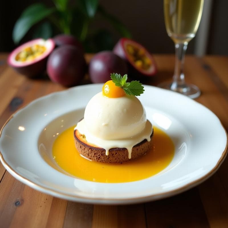 Helado de Kéfir de Coco y Maracuyá: Postre Probiótico Sin Azúcar en 3 Ingredientes