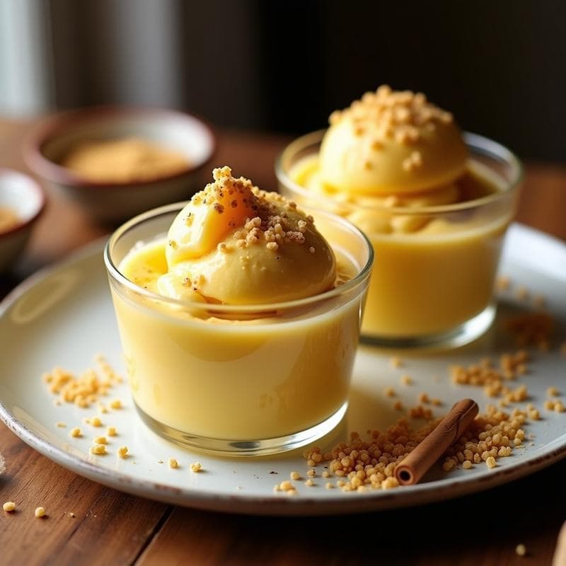 Helado de Lucuma y Quinoa Inflada: Postre Peruano Sin Lácteos en 5 Minutos