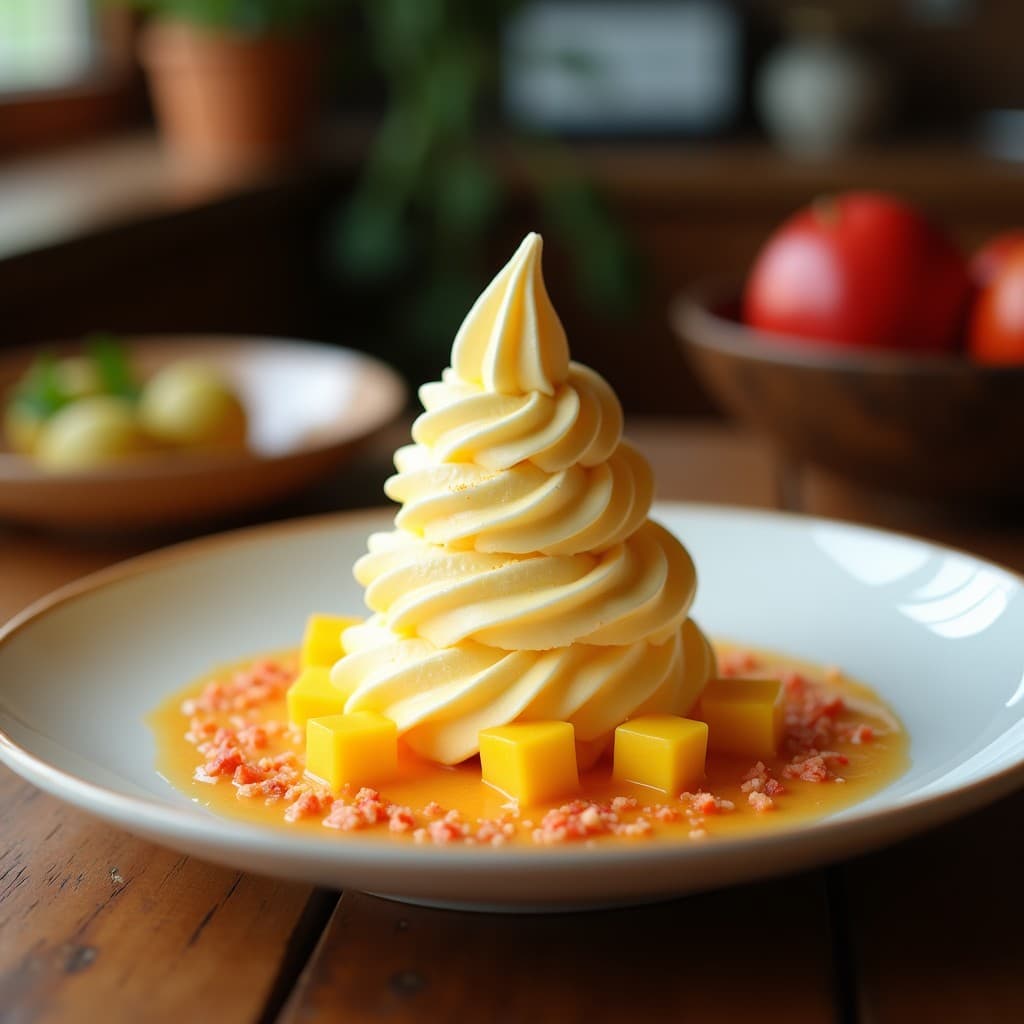 Helado de Mango y Chile con Swirl de Crema de Coco: Postre Mexicano Sin Lactosa