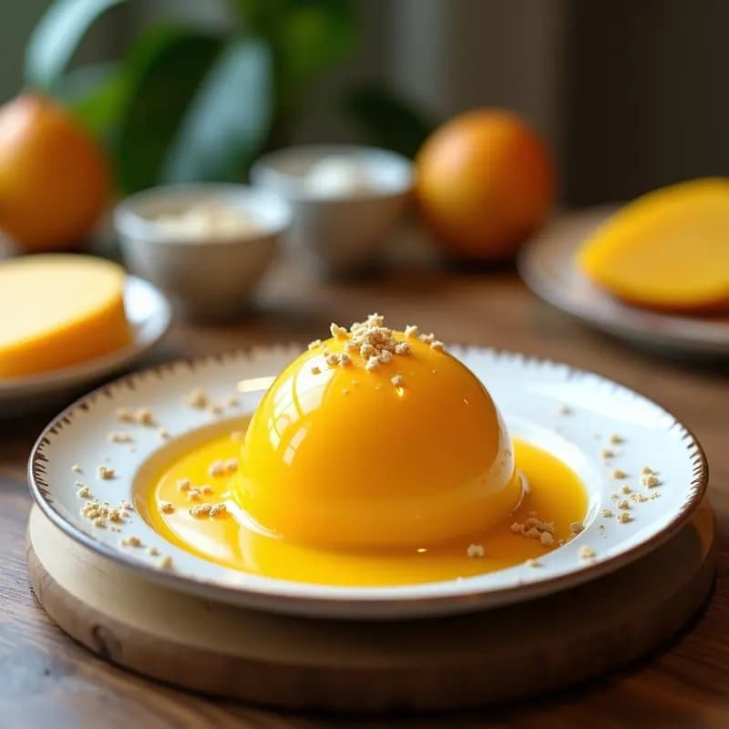 Helado de Mango y Leche de Cúrcuma con Semillas de Cardamomo: Postre Indio Sin Lactosa