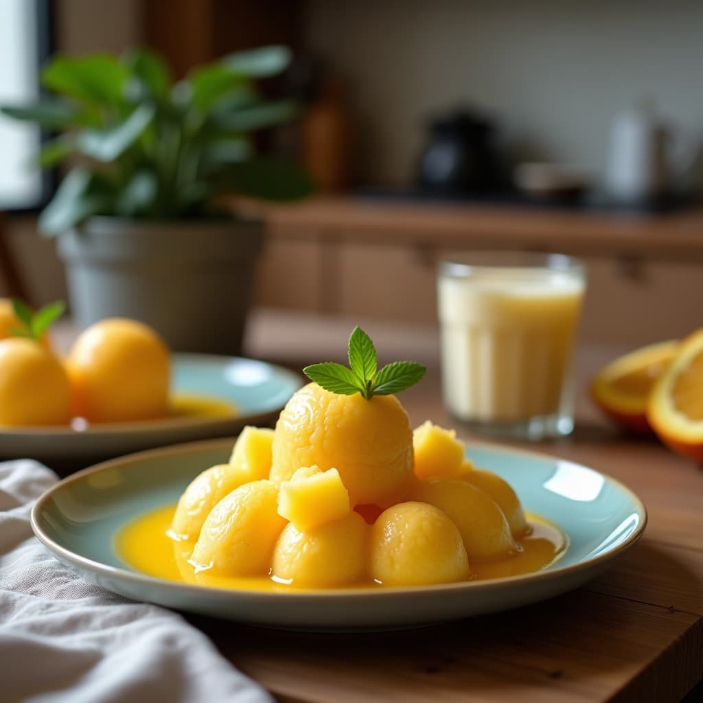 Helado de Maracuyá y Haematococcus Pluvialis: Postre Vegano Rico en Astaxantina y Sin Azúcar