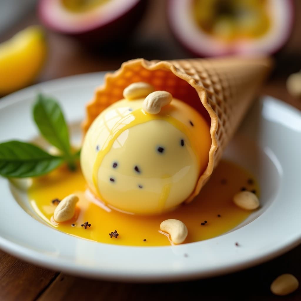 Helado de Maracuyá y Leche de Cajuela: Postre Venezolano Sin Lactosa en 3 Ingredientes