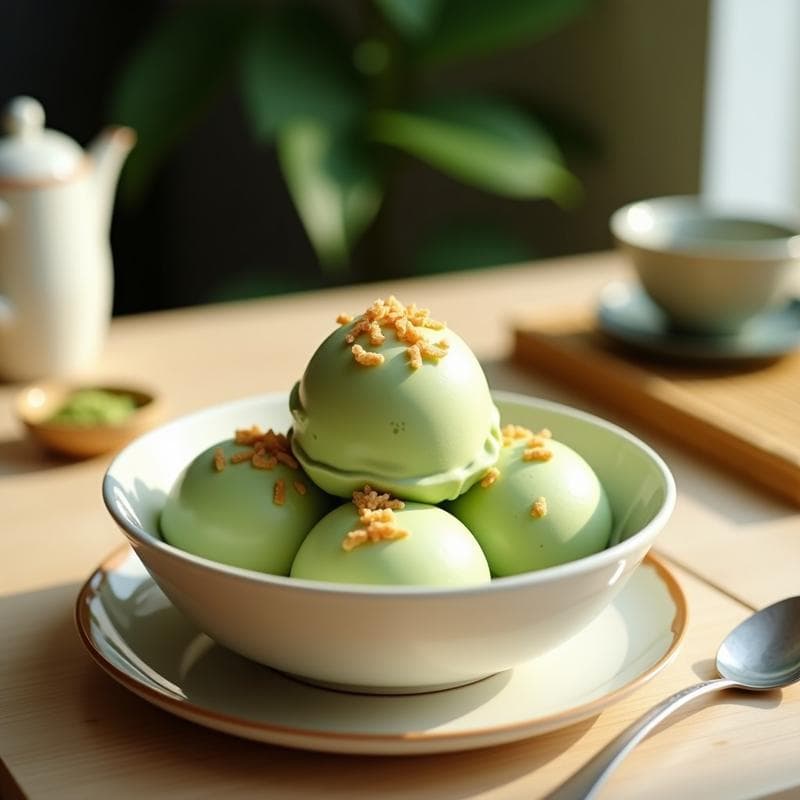 Helado de Matcha y Aloe Vera: Postre Japonés Sin Lácteos y Detox