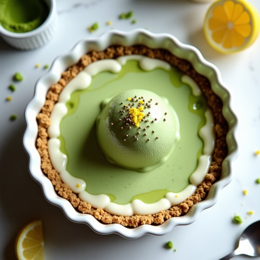 Helado de Matcha y Cheesecake Vegano: Postre Sin Azúcar con Base de Anacardos