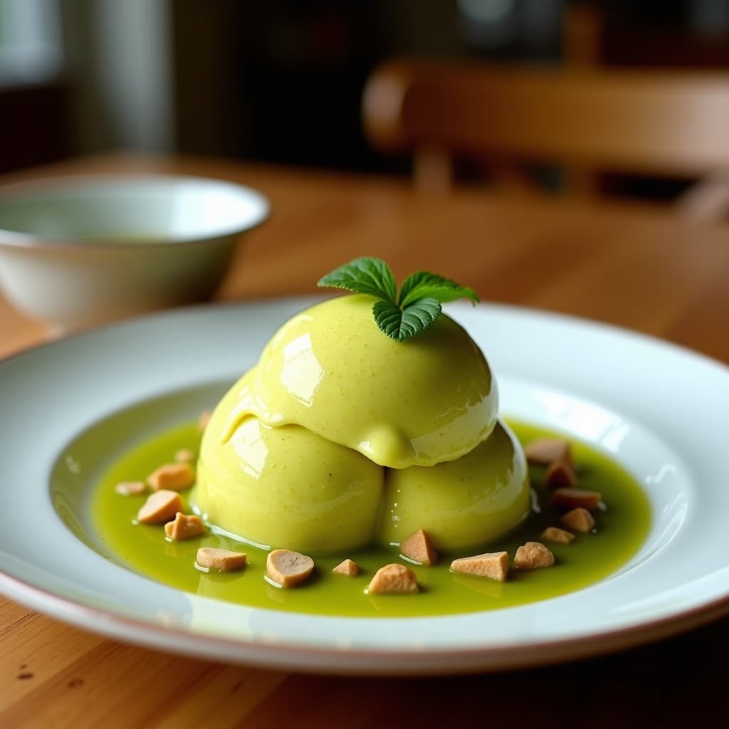 Helado de Matcha y Cúrcuma con Trozos de Coco: Postre Japonés Detox