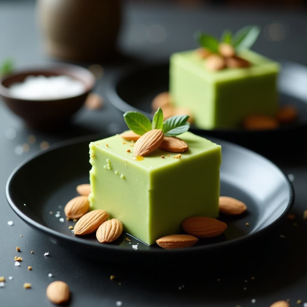 Helado de Matcha y Queso de Cabra: Postre Fusion Japonés-Español Sin Horno