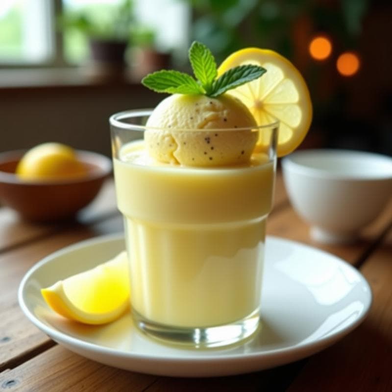 Helado de Médula de Caña y Limón: Postre Colombiano Sin Lácteos y Refrescante