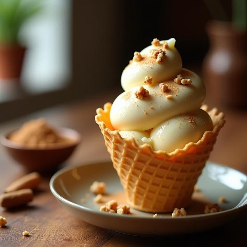 Helado de Panela y Queso Campesino: Postre Colombiano Tradicional Sin Lácteos