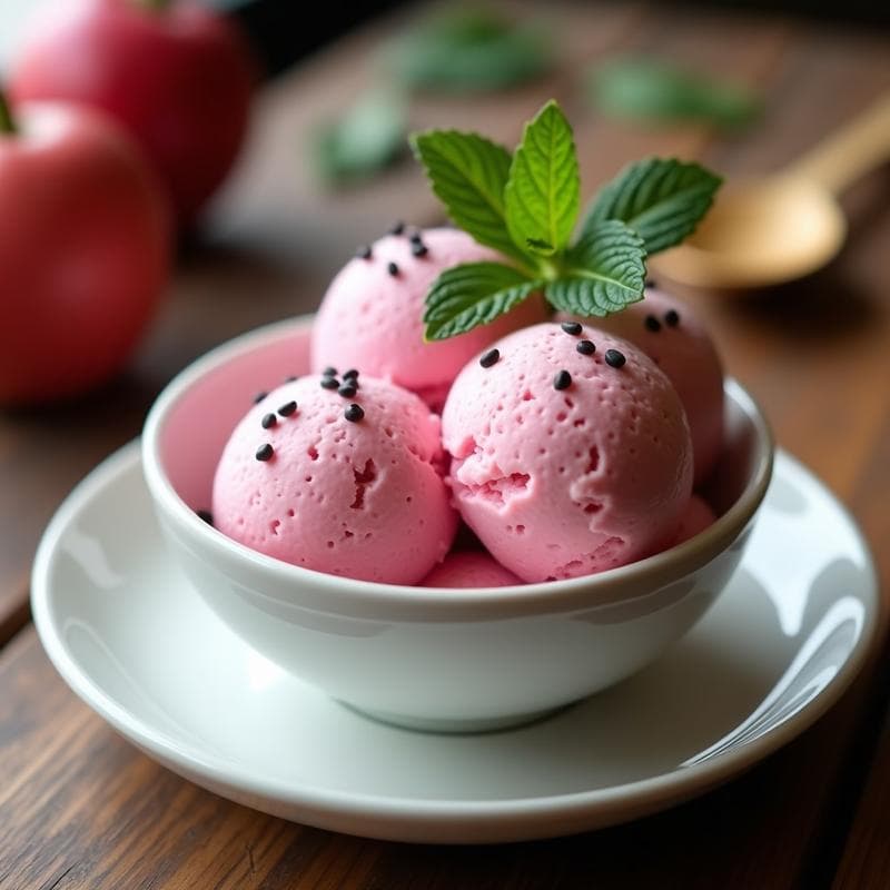 Helado de Pitahaya y Chía: Postre Mexicano Sin Azúcar con Toque Ácido