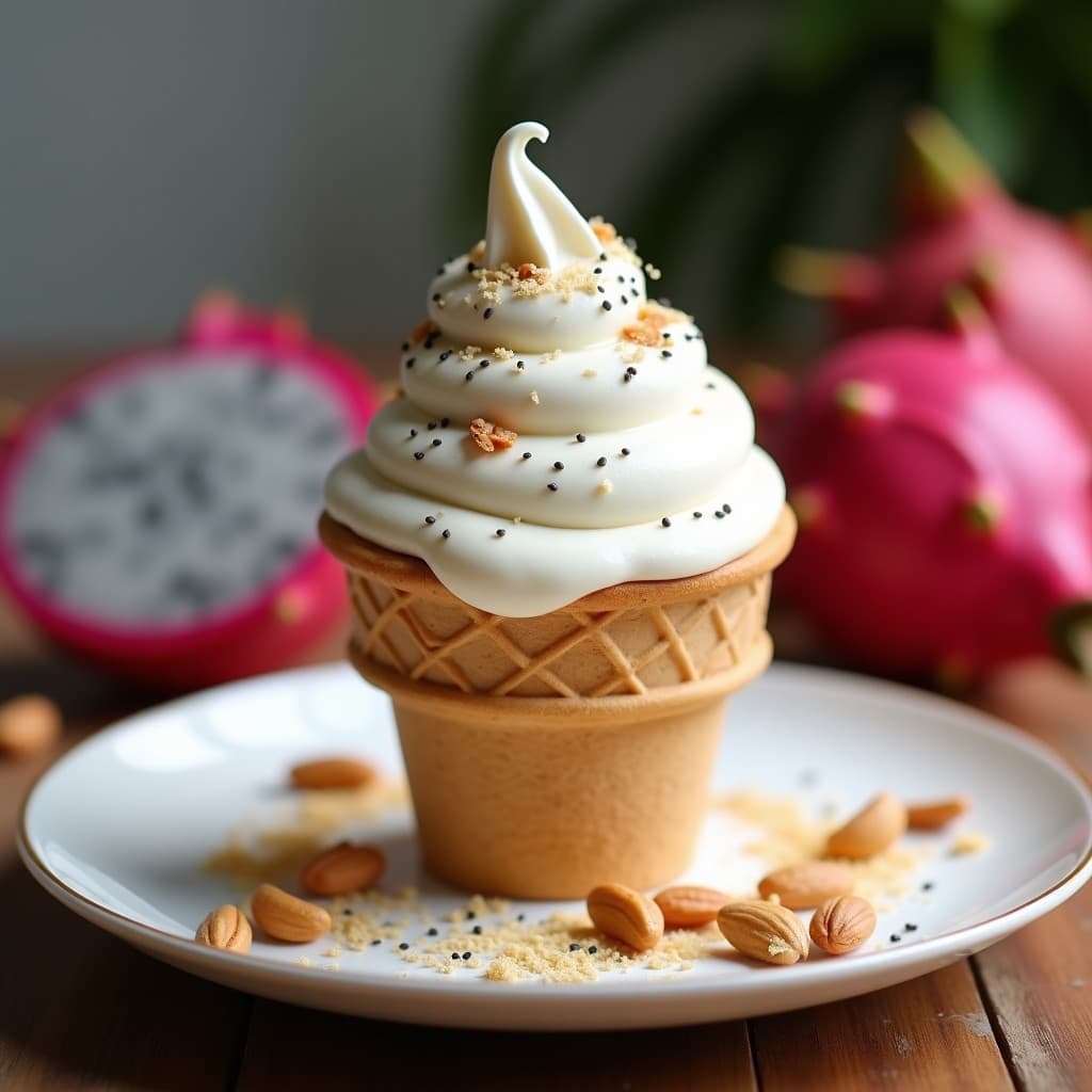 Helado de Pitahaya y Leche de Anacardos: Postre Vegano Sin Lactosa y Keto