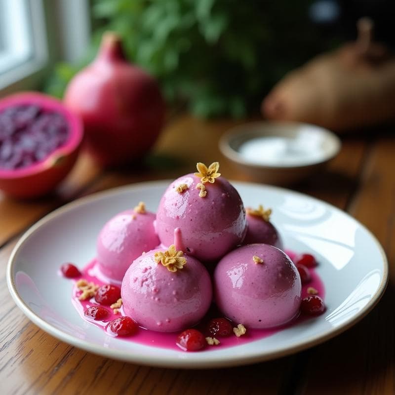 Helado de Pitaya y Coco con Base de Whey de Guisante: Postre Keto y Vegano