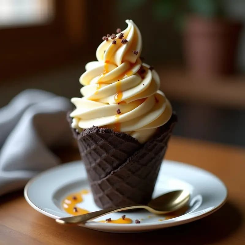 Helado de Té Rooibos y Caramelo Salado: Postre Sudafricano Keto y Sin Lactosa