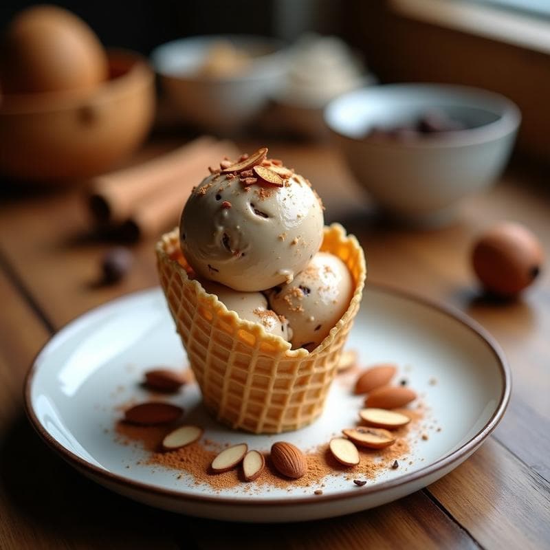 Helado de Té Chai y Almendras: Postre Indio Vegano en Thermomix con Toque de Cardamomo