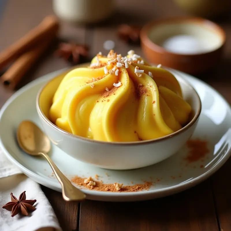 Helado de Té Chai y Cúrcuma: Postre Indio Vegano con Propiedades Antiinflamatorias
