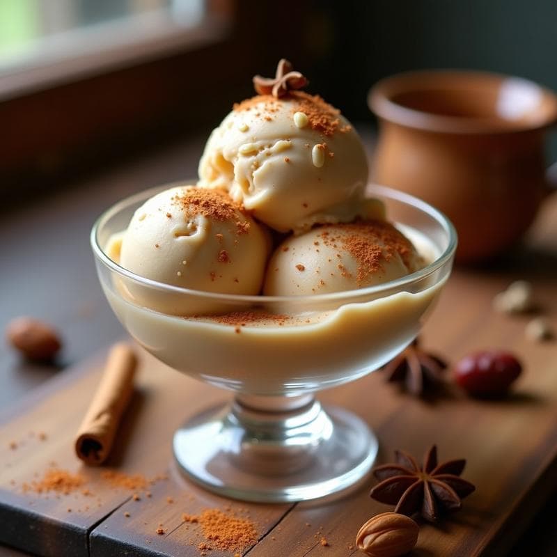 Helado de Té Chai y Dátiles: Postre Vegano Sin Azúcar en 3 Ingredientes