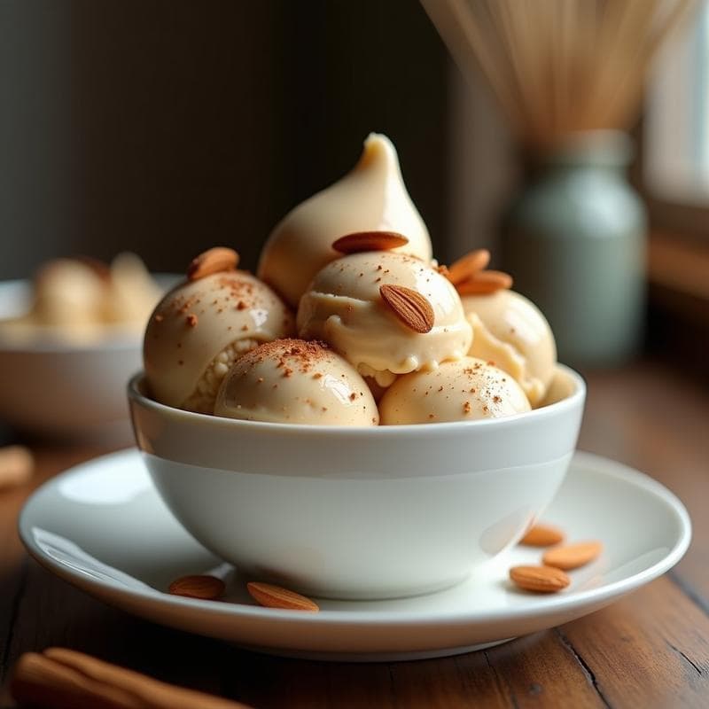 Helado de Té Chai y Leche de Almendras: Postre Indio Sin Azúcar y Sin Heladera