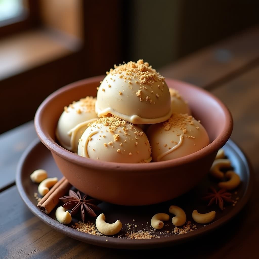 Helado de Té Chai y nuez moscada: Postre Hindú Sin Azúcar con Toque Especiado