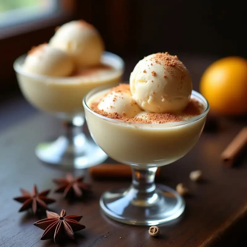 Helado de Té Chai y Vainilla: Postre Indio Sin Azúcar con Endulzante Natural