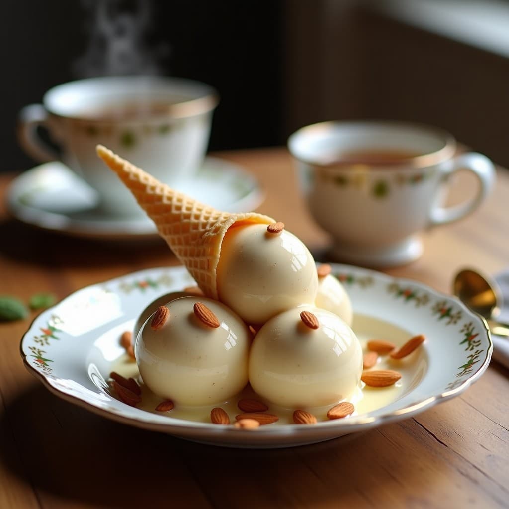 Helado de Té Earl Grey con Trozos de Almendra: Postre Británico Keto