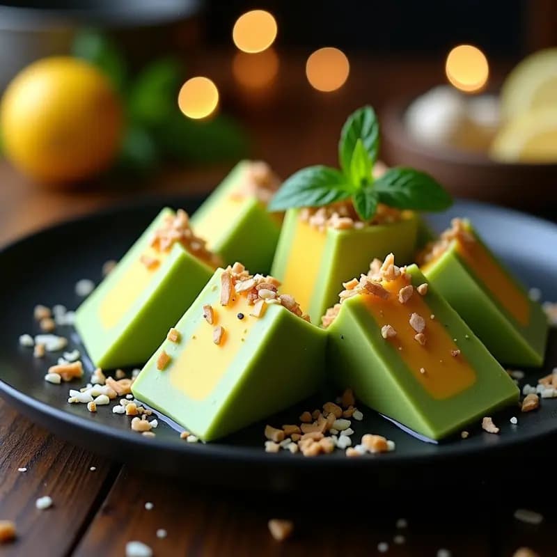 Helado de Té Matcha y Garras de Dragón: Postre Japonés Exótico y Sin Lácteos