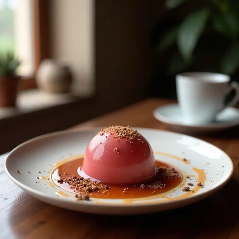 Helado de Té Rojo Pu-Erh y Cacao crujiente: Postre Chino Sin Azúcar en 15 Minutos