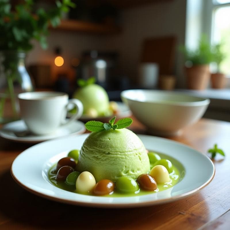 Helado de Té Verde y Ceremonia decto: Postre Keto con Antioxidantes en 3 Ingredientes