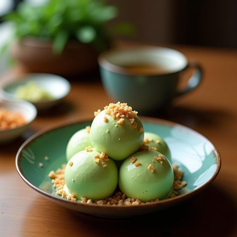 Helado de Té Verde con Virutas de Coco y Semillas de Chía: Postre Detox en Thermomix