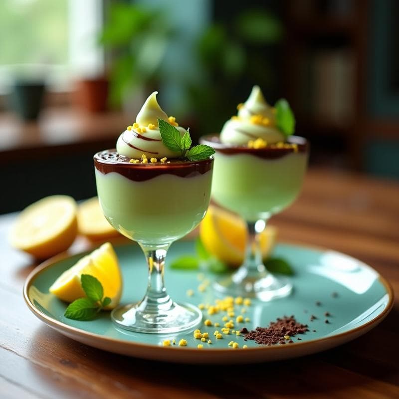 Helado de Té Verde y Limón con Cobertura de Chocolate 100%: Postre Keto Sin Azúcar