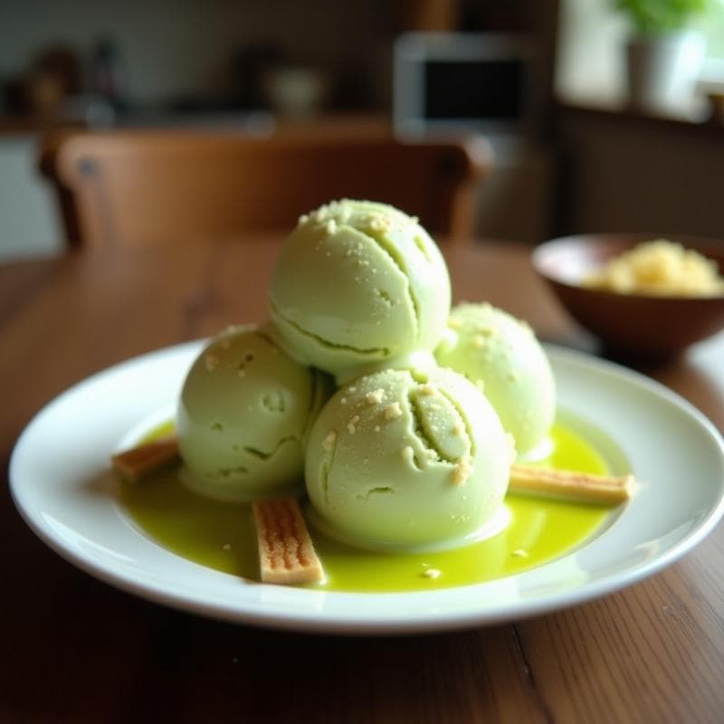 Helado de Té Verde y Maracuyá sin Azúcar: Postre Keto con Leche de Coco