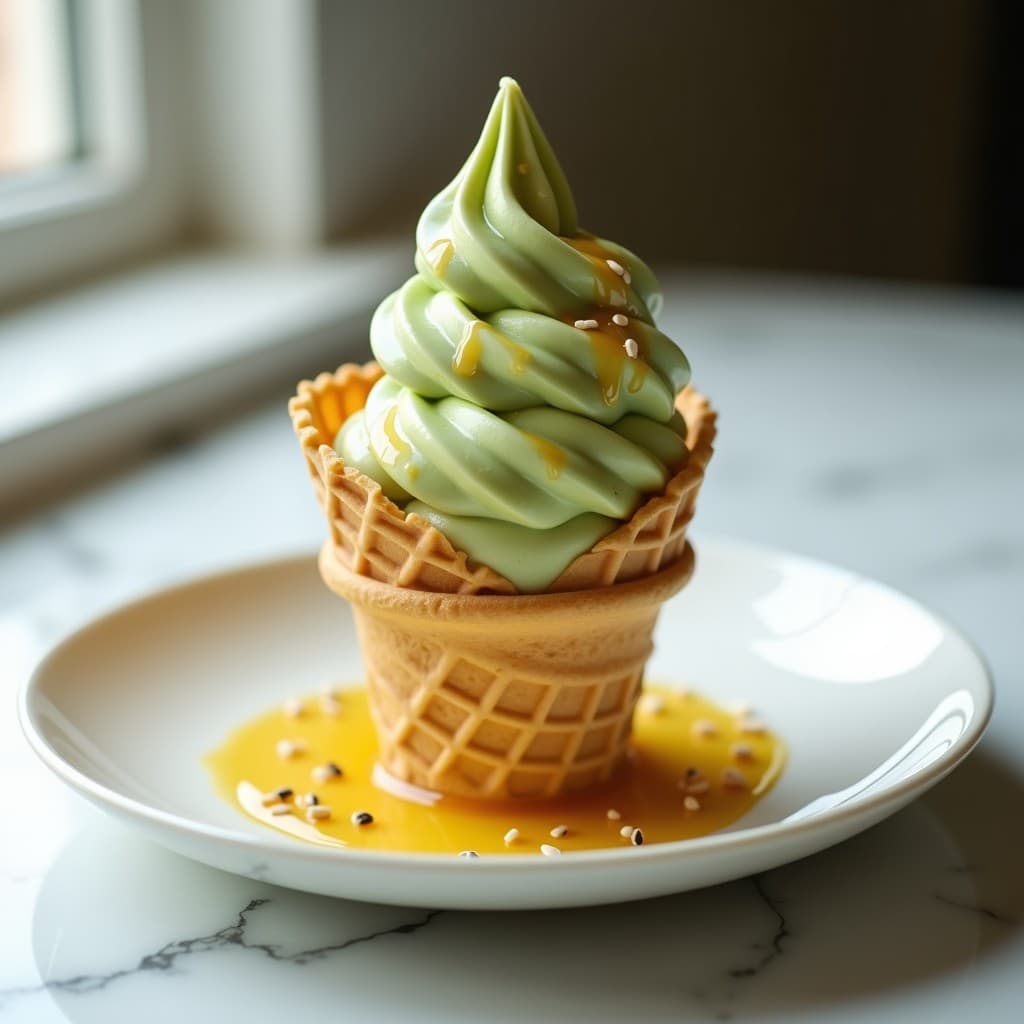Helado de Té Verde y Miel de Manuka: Postre Neozelandés Antioxidante en 4 Ingredientes