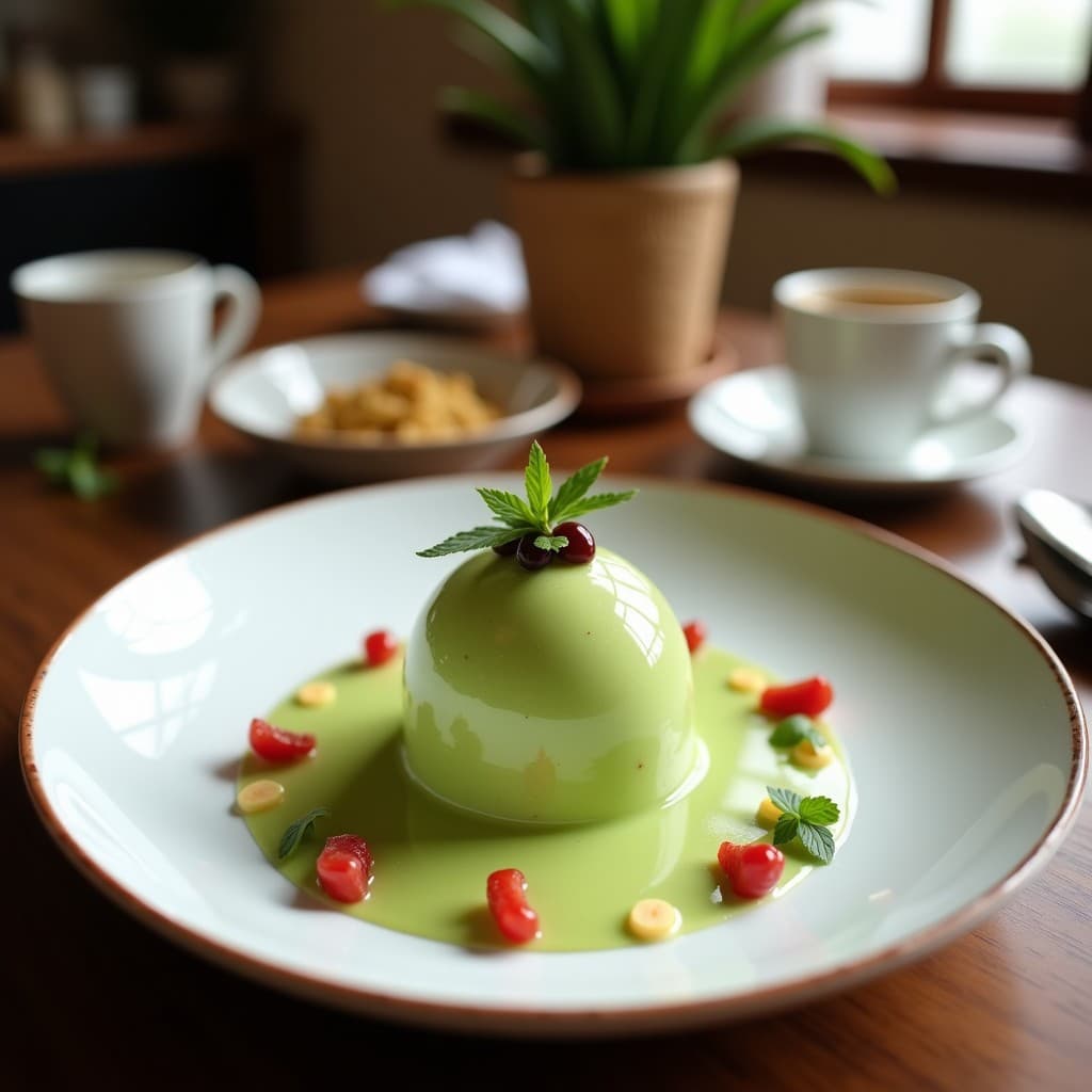 Helado de Té Verde y Umeboshi: Postre Japonés Dulce y Salado