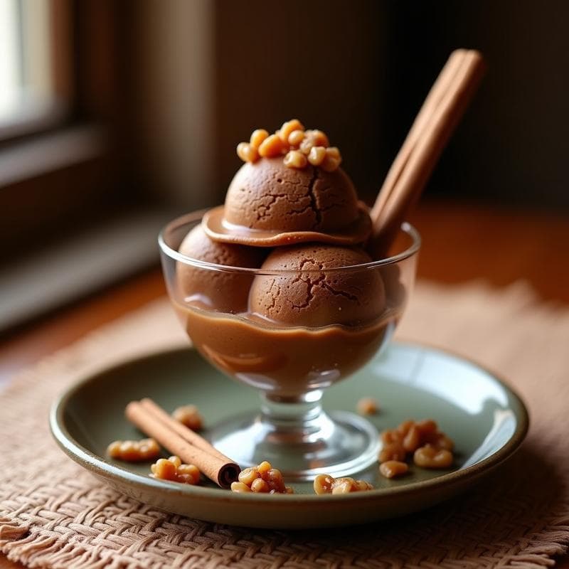 Helado de Tejate con Trozos de Nuez de Castilla: Postre Oaxaqueño Vegano Sin Lácteos