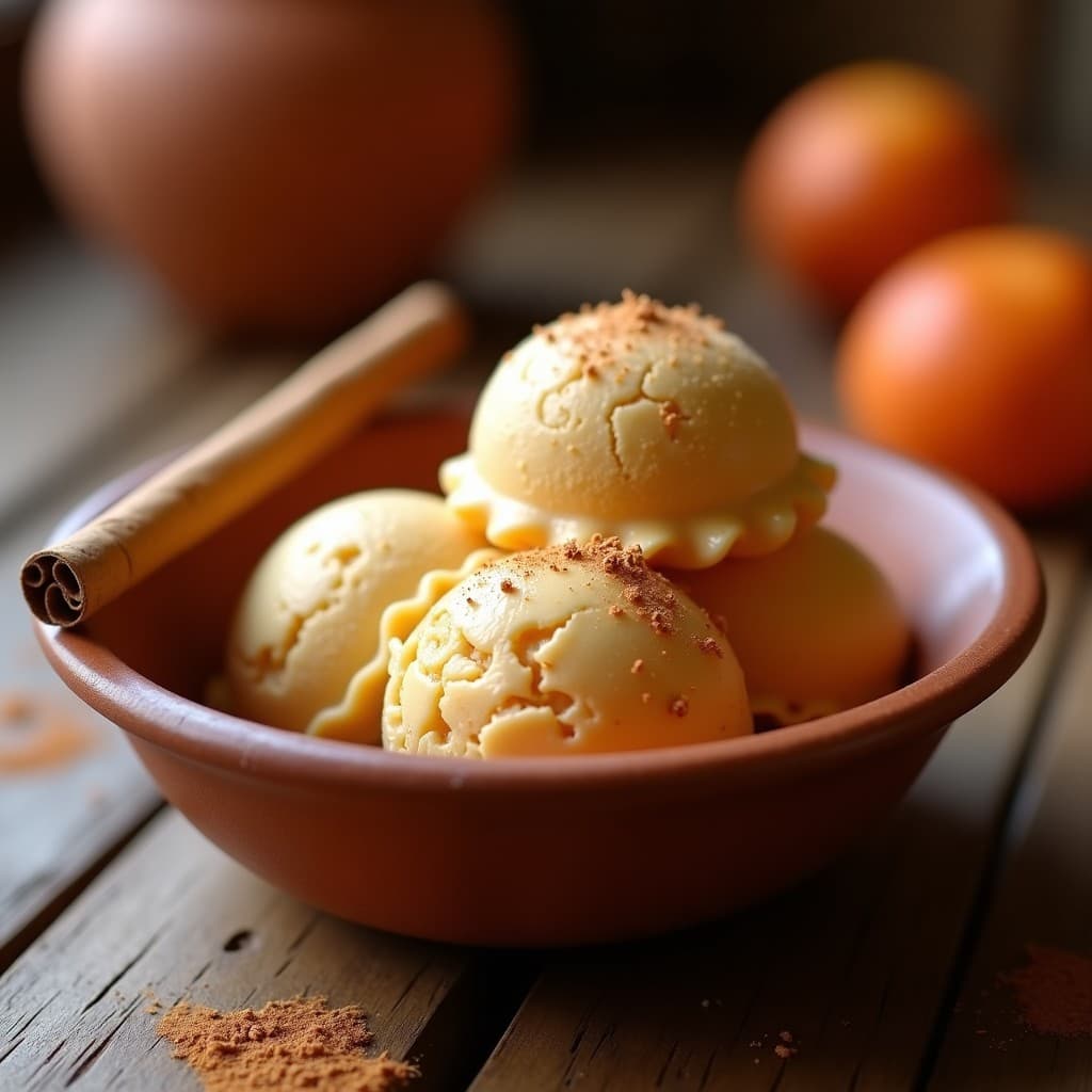 Helado de Tejocote y Canela: Postre Mexicano Tradicional Sin Lácteos