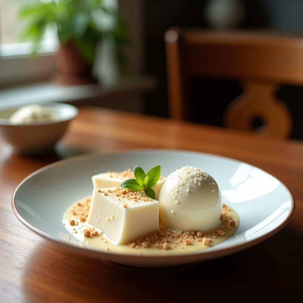 Helado de Turrón y Almendras con Leche de Coco: Postre Navidad Sin Lácteos