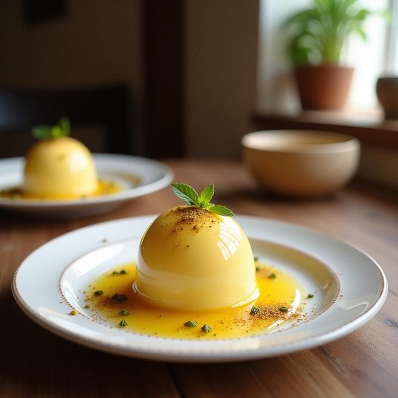 Helado de Turrón de Almendra y Canela con Crujiente de Pistacho: Postre Mediterráneo Sin Lácteos