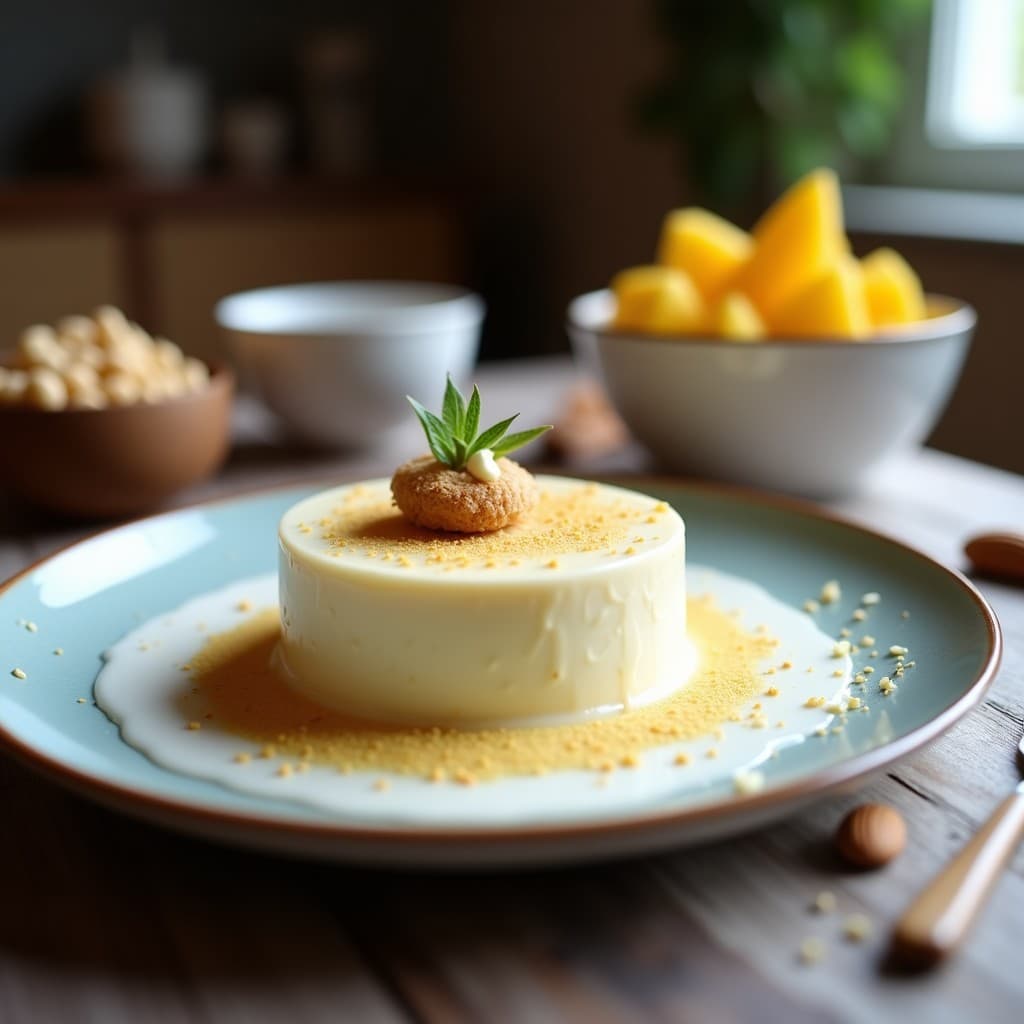 Helado de turrón de almendra y canela: Postre Navidad Español Vegano y Sin Lactosa