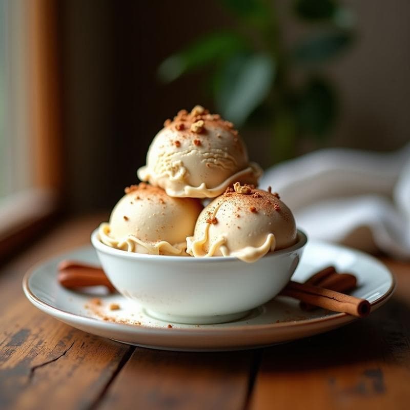 Helado de Turrón y Nuez: Postre Keto Sin Azúcar con Toque Español